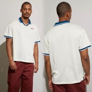 Urban Outfitters Soccer Jersey Tee Club Sport Polo Retro Preppy Tenniscore